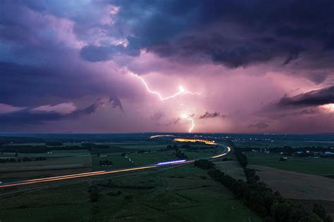 Heavy storm and lightning Photograph by Lukasz Szczepanski