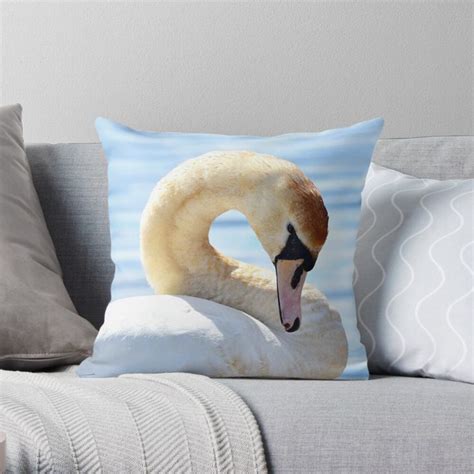 'Beautiful Swan' Throw Pillow by mishmashmuddle in 2020 | Throw pillows, Swan decor, Printed ...