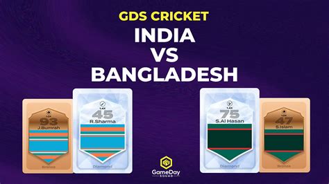 GameDay Squad Cricket Match Preview - India vs Bangladesh