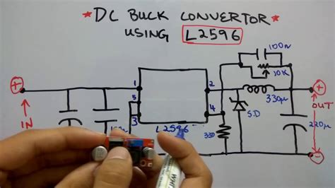 LM2596 3-A Step-Down Voltage Regulator - Electronic Circuit