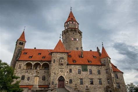 Medieval Castle on the Hill in Czech Region of Moravia Stock Image ...