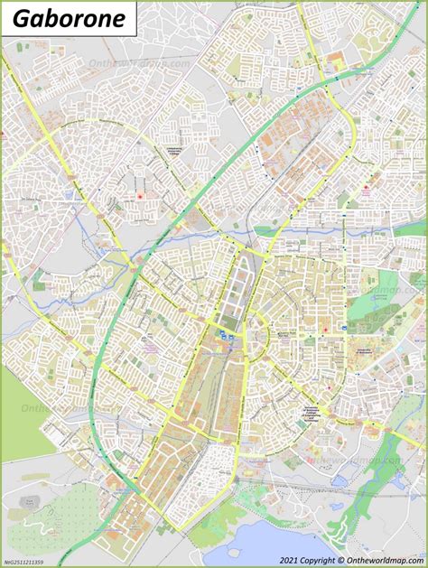 Gaborone Map | Botswana | Detailed Maps of Gaborone