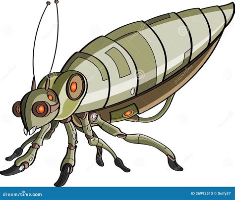 Cartoon Robotic Insect Stock Photos - Image: 26992513