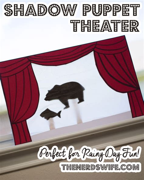 DIY Shadow Puppet Theater (With Printable Puppets!) - The Nerd's Wife