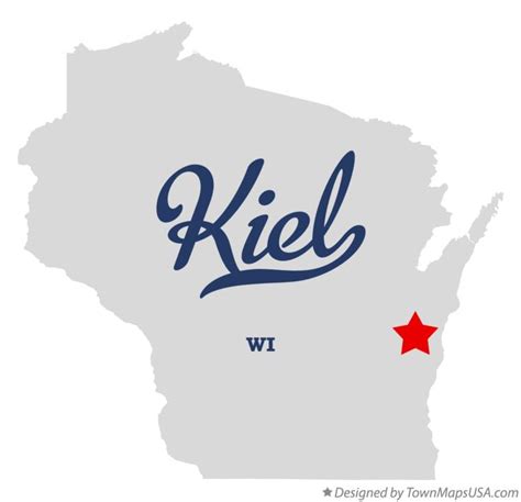 Map of Kiel, WI, Wisconsin