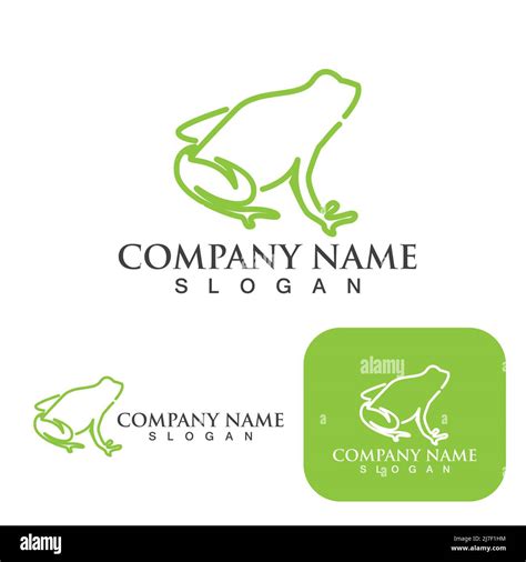 Frog logo green logo Stock Vector Image & Art - Alamy