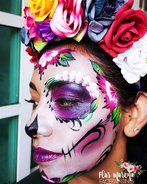 Sugar Skull🌹💀 Del taller de hoy "Catrinas" #facepaint #facepainting #facepainter #bodyart # ...