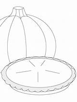 Pie Pumpkin Clipart Coloring Clip Cartoon Cliparts Printable Clipartix  sketch template