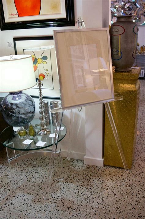 Large Lucite Easel For Sale at 1stDibs