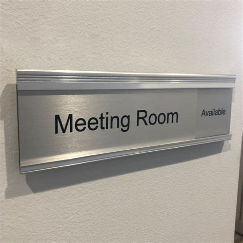 Custom Slider Signs for Offices with Text and Graphics - Nap Nameplates