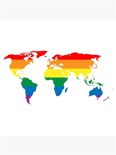 "LGBT World Map" Poster for Sale by PMA-Design | Redbubble