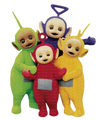 teletubbies dipsy laa laa po tinky winky - GIF animado gratis - PicMix