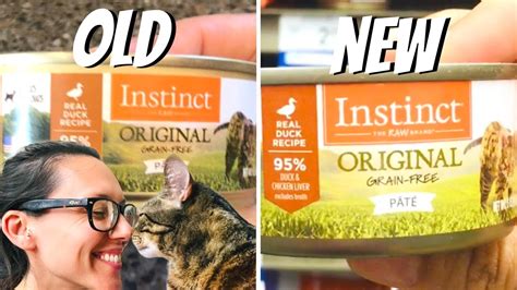 Instinct wet cat food new vs old formula - YouTube