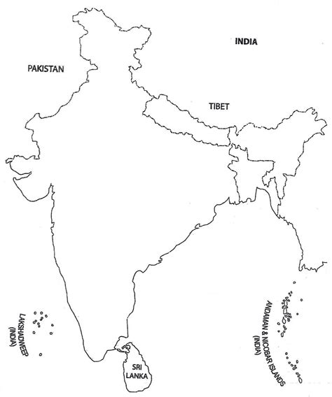 The Best 25 Outline Physical Map Of India Blank Printable Pdf | Images and Photos finder