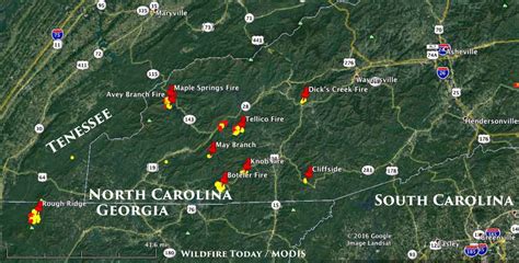 nc-ga-fires-11-7-2016 - Wildfire Today