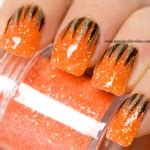 Waterfall on orange loose glitter - My Nail Polish Online