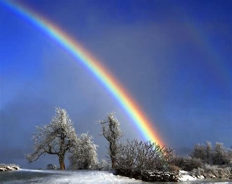 rainbow over snow | Rainbow, Gods promises, Clouds