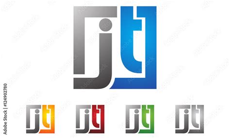 J T letter, j t logo design Stock Vector | Adobe Stock