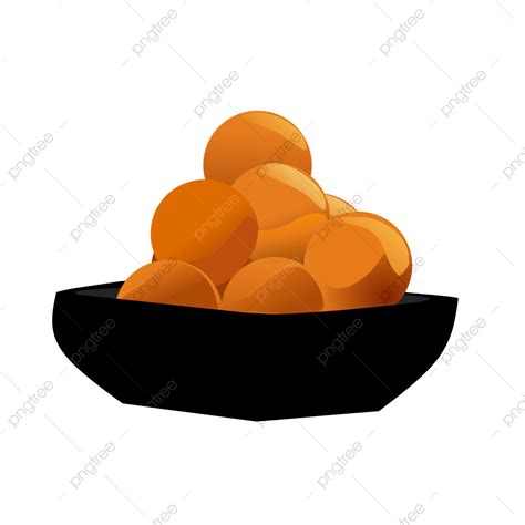 Indian Sweets Vector Art PNG, A Bowl Of Indian Sweets, Bowl Of Sweets Illustration, Food ...