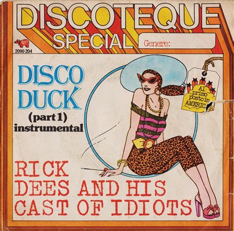 Rick Dees And His Cast Of Idiots* - Disco Duck (1976, Vinyl) | Discogs