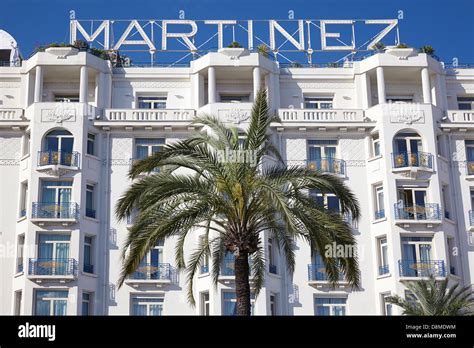 Hotel Martinez facade in Cannes, France Stock Photo - Alamy