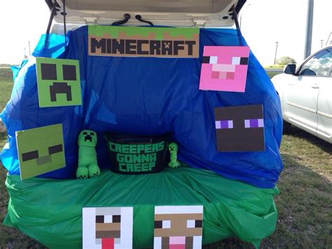 Minecraft trunk or treat, Halloween trick or treat Halloween Arts And ...