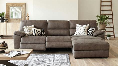 Jenson 3 Seater Fabric Recliner Sofa with Chaise by Synargy | Harvey Norman New Zealand
