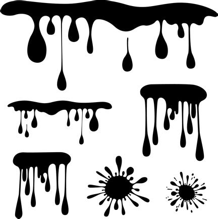 Paint drop black vector Free vector in Encapsulated PostScript eps ( .eps ) vector illustration ...