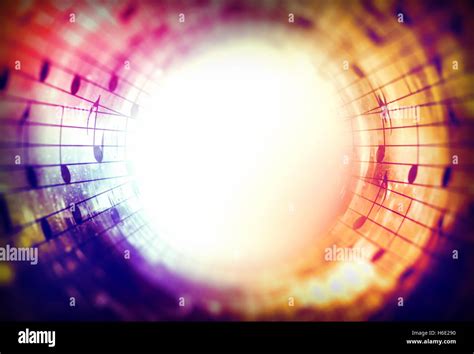 music notes in sun light and color background. Music concept. Copy space Stock Photo - Alamy