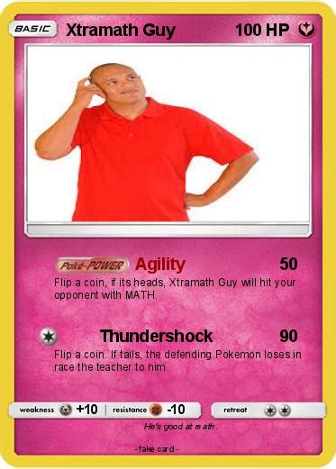 Pokémon Xtramath Guy 20 20 - Agility - My Pokemon Card