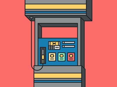 Gas Pump Illustration by Tim Comstock on Dribbble