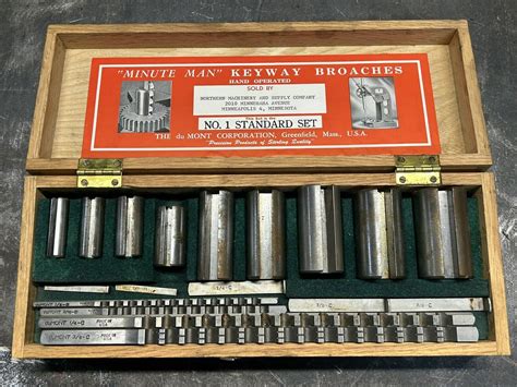 Minute Man Keyway Broaches The du Mont Corporation SET No. 1 Standard Set | eBay