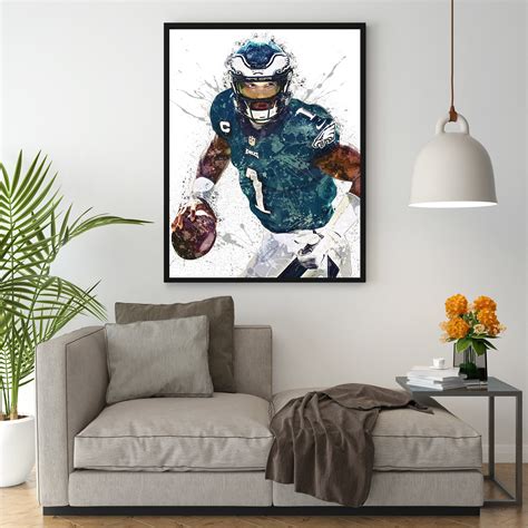 Jalen Hurts Poster Philadelphia Eagles Wall Art Printable - Etsy