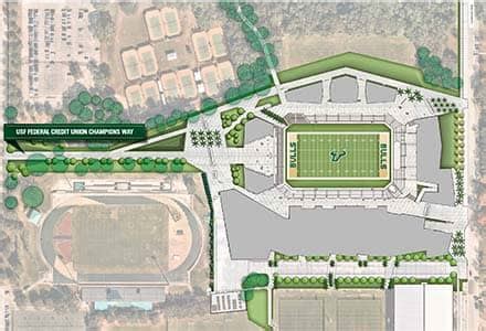 USF unveils stadium renderings, announces construction delay • St Pete ...