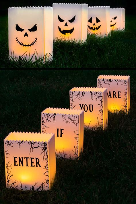 DIY Halloween Outdoor Luminaries - How To Make Lanterns