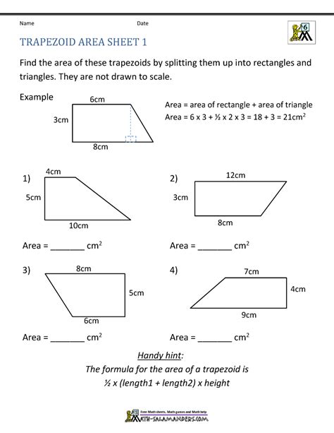 Area Of Parallelogram Worksheet – Imsyaf.com