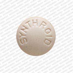 SYNTHROID 125 Pill Brown Round 7mm - Pill Identifier