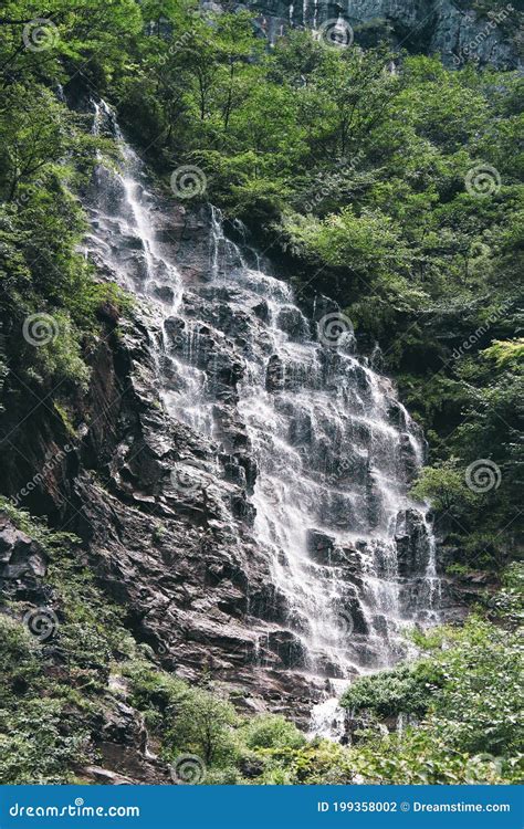 Waterfalll Wulingyuan, in Avatar Film Park. China. Stock Photo - Image ...