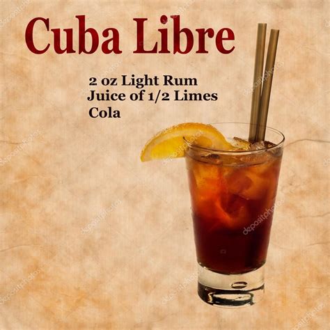 Cuba Libre recipe — Stock Photo © borojoint #77518640