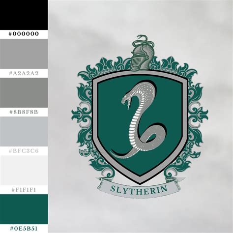 Harry Potter Hogwarts House Colors: Color Palettes and Hex Codes