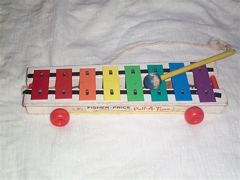 Vintage Fisher-Price Toy 1964(c) Pull-A-Tune Xylophone Item #130 For Sale | Antiques.com ...