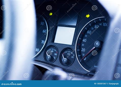 Dashboard in the car stock image. Image of driving, close - 130307267