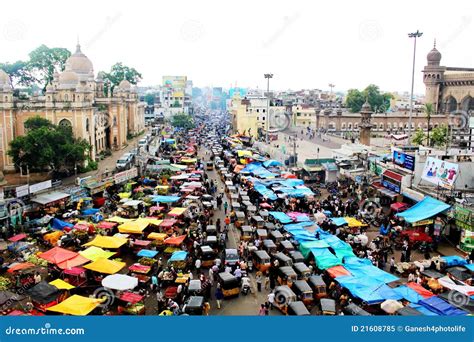 View Of Traffic From The Top Of Charminar Editorial Image - Image: 21608785