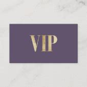 Luxury dusty purple gold VIP card club member | Zazzle