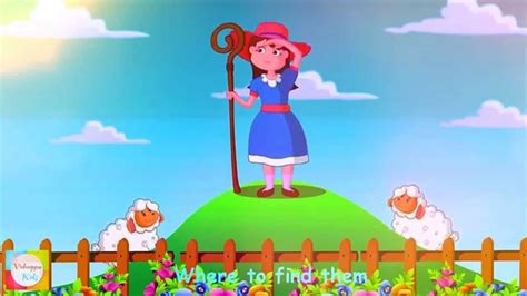 Little Bo Peep Has Lost Her Sheep - Nursery Rhyme | Sheep nursery, Nursery rhymes, Bo peep