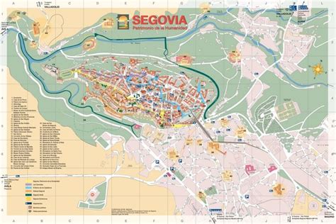 Segovia old city map | Map, Segovia, City map