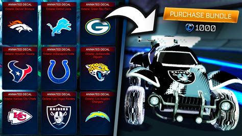 Everything In The *NEW* NFL Bundle In Rocket League! - Win Big Sports