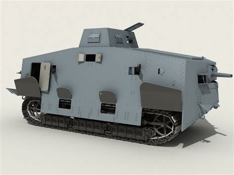 A7v tank 3D Model in Tank 3DExport