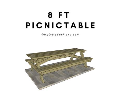 8 ft picnic table | MyOutdoorPlans