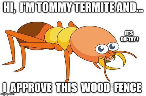 Tommy Termite's 'Wood Fence Seal of Approval' - Imgflip